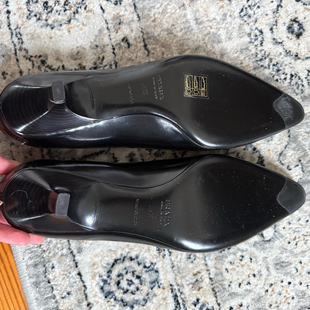 Prada Tweed Buckle Kitten Heels - Picture 4 of 6